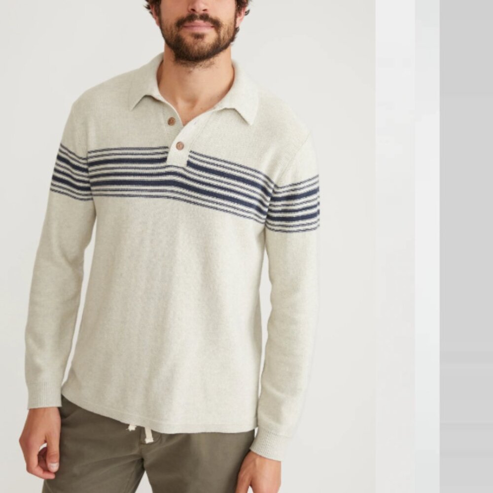Marine Layer Elias‎ Sweater Polo XXL